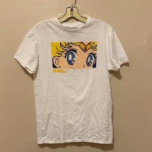 White Anime Graphic Tee